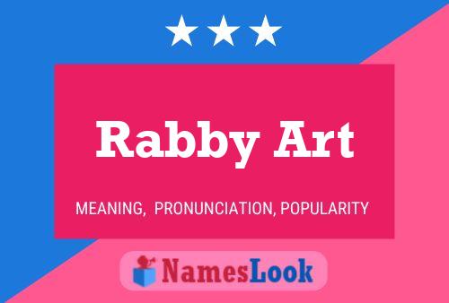 Постер имени Rabby Art