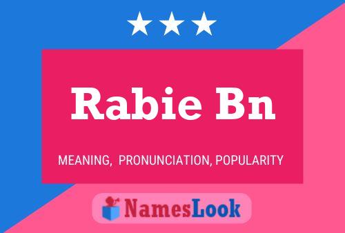 Постер имени Rabie Bn