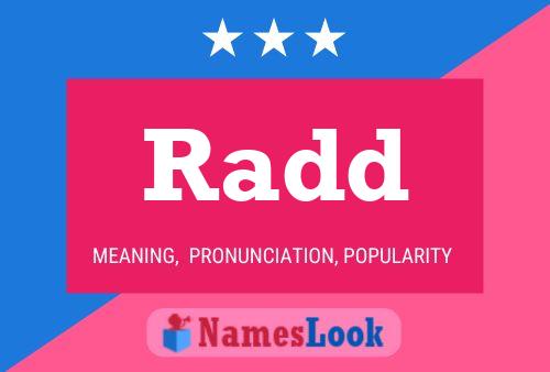 Постер имени Radd