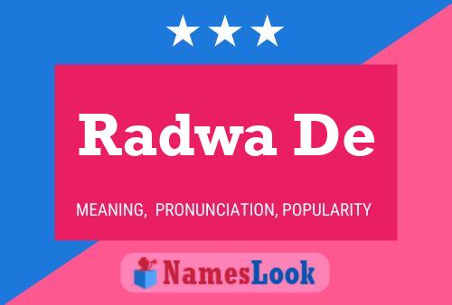 Постер имени Radwa De