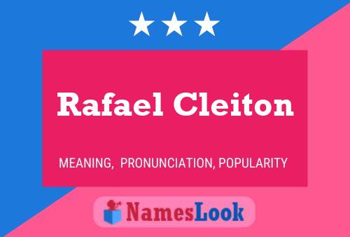 Постер имени Rafael Cleiton