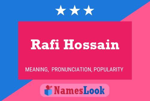 Постер имени Rafi Hossain