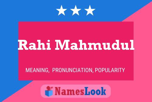 Постер имени Rahi Mahmudul