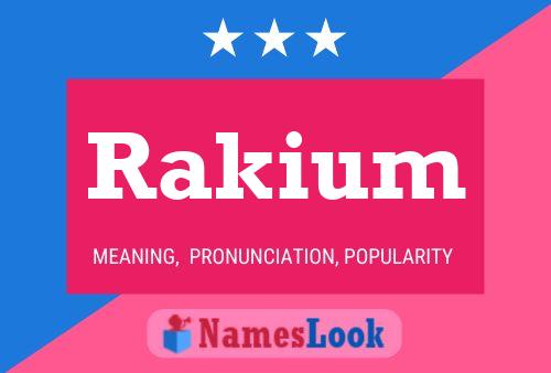 Постер имени Rakium