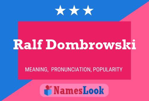 Постер имени Ralf Dombrowski