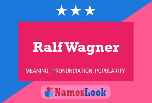 Постер имени Ralf Wagner