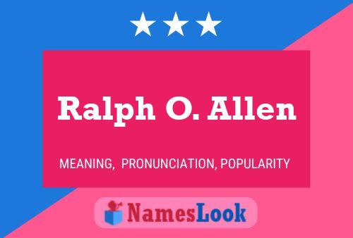 Постер имени Ralph O. Allen