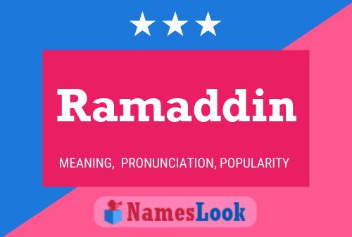 Постер имени Ramaddin