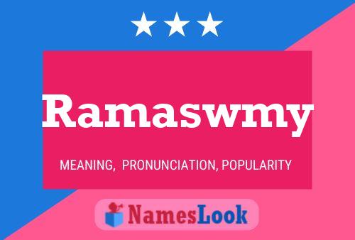 Постер имени Ramaswmy