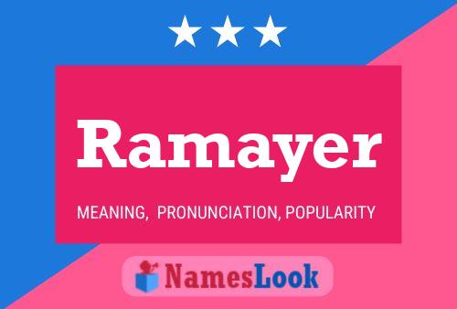 Постер имени Ramayer