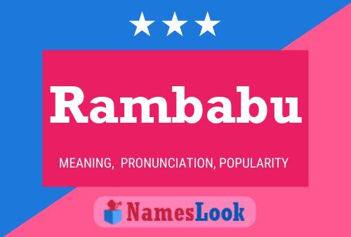 Постер имени Rambabu