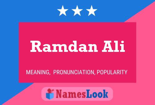 Постер имени Ramdan Ali