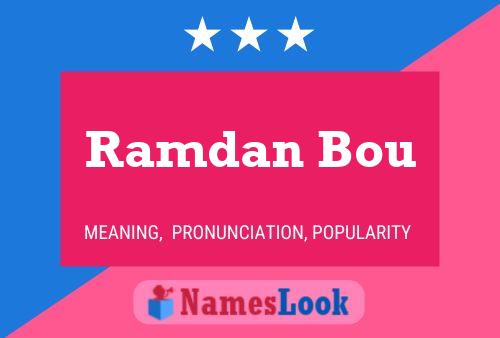 Постер имени Ramdan Bou