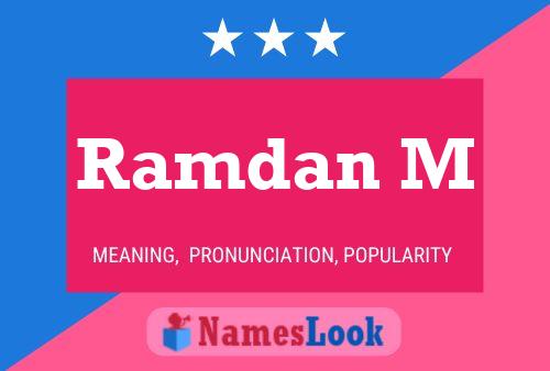 Постер имени Ramdan M