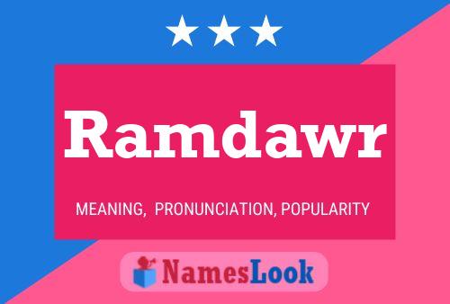 Постер имени Ramdawr