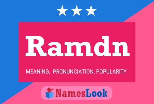 Постер имени Ramdn