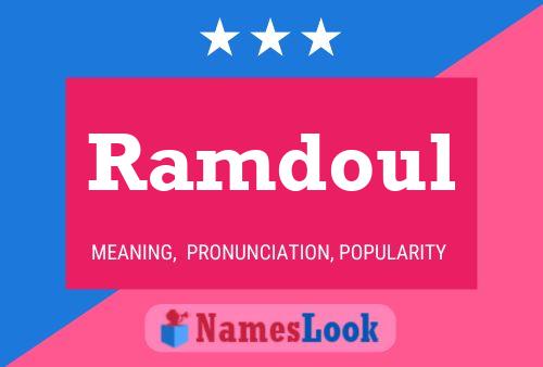 Постер имени Ramdoul