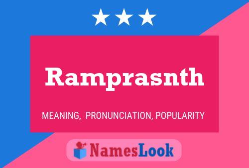 Постер имени Ramprasnth