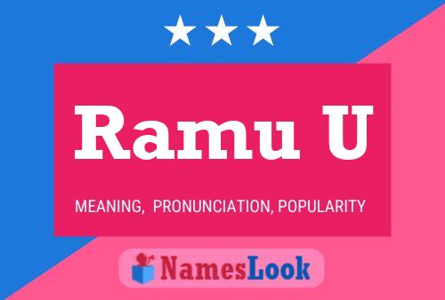 Постер имени Ramu U