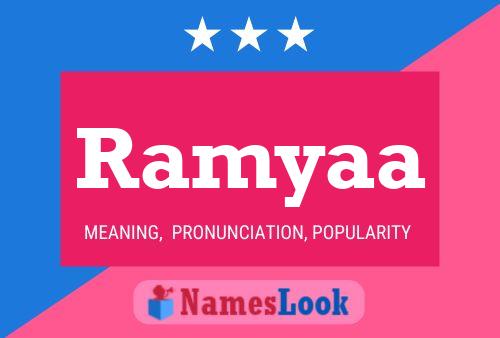 Постер имени Ramyaa