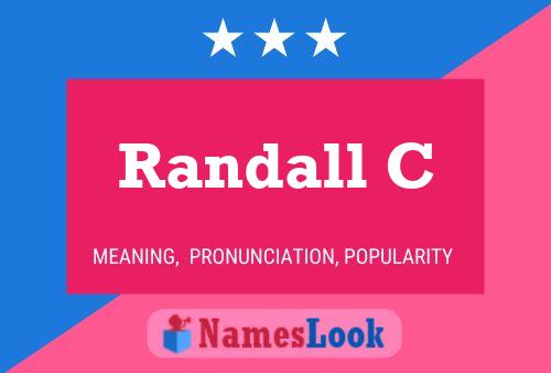 Постер имени Randall C