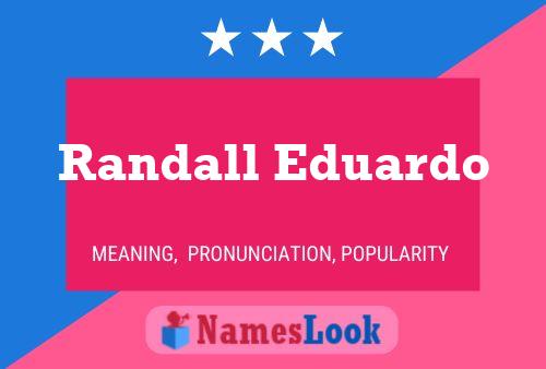 Постер имени Randall Eduardo