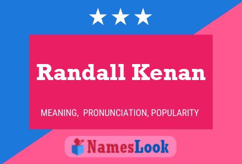 Постер имени Randall Kenan