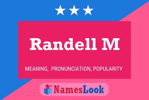 Постер имени Randell M