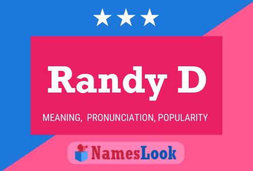 Постер имени Randy D