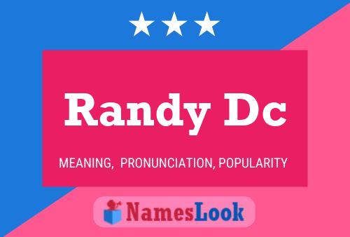 Постер имени Randy Dc