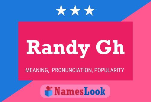 Постер имени Randy Gh