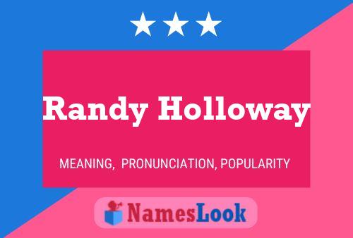 Постер имени Randy Holloway