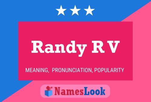 Постер имени Randy R V