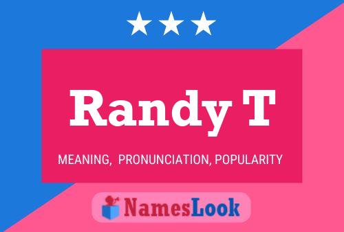 Постер имени Randy T