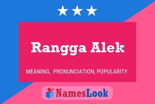 Постер имени Rangga Alek