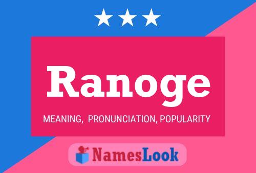 Постер имени Ranoge