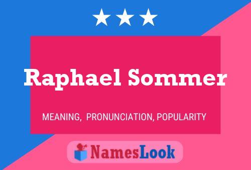 Постер имени Raphael Sommer