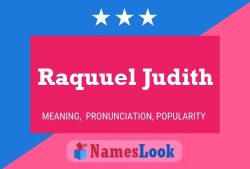 Постер имени Raquuel Judith