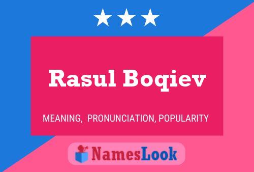 Постер имени Rasul Boqiev