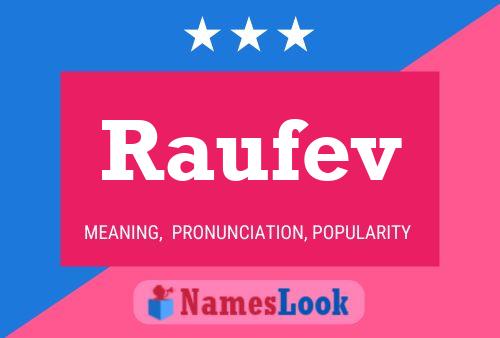 Постер имени Raufev