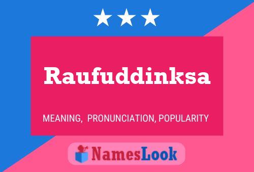 Постер имени Raufuddinksa