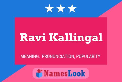 Постер имени Ravi Kallingal