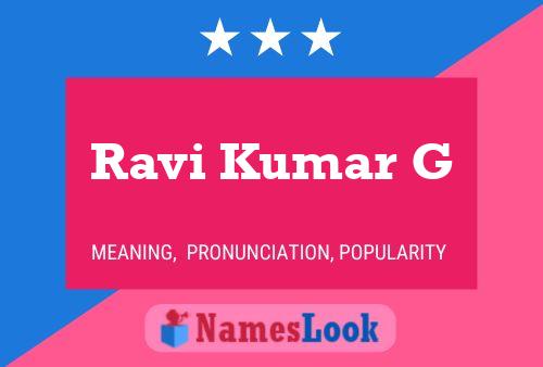 Постер имени Ravi Kumar G