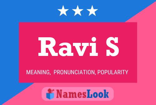 Постер имени Ravi S