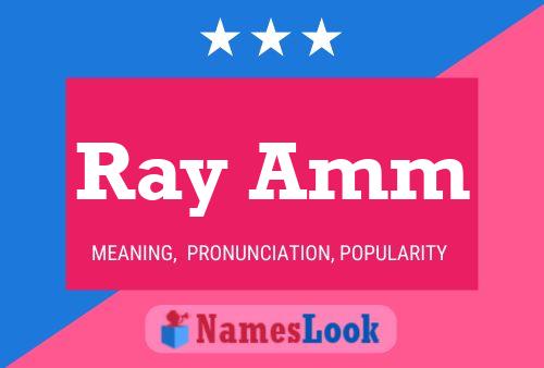 Постер имени Ray Amm