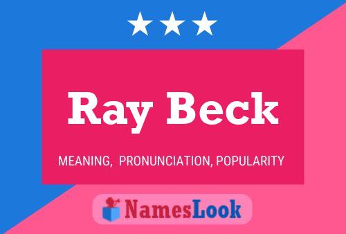 Постер имени Ray Beck