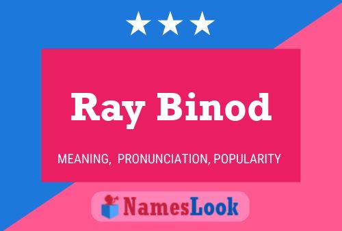 Постер имени Ray Binod