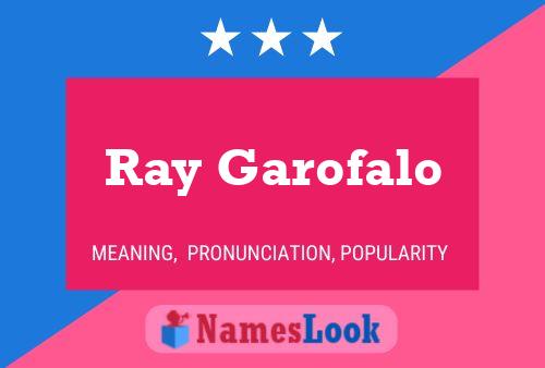 Постер имени Ray Garofalo