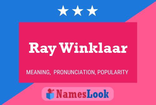 Постер имени Ray Winklaar