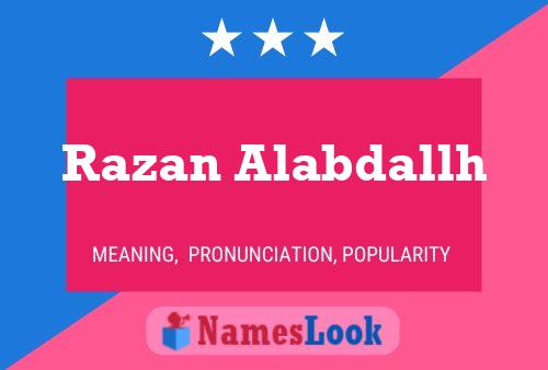 Постер имени Razan Alabdallh